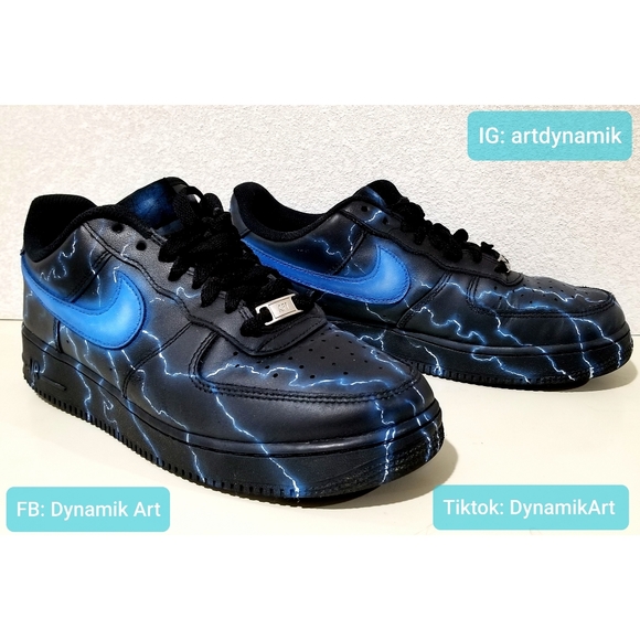 Custom Painted Nike Air Force 1 Low - Picture 2 of 6